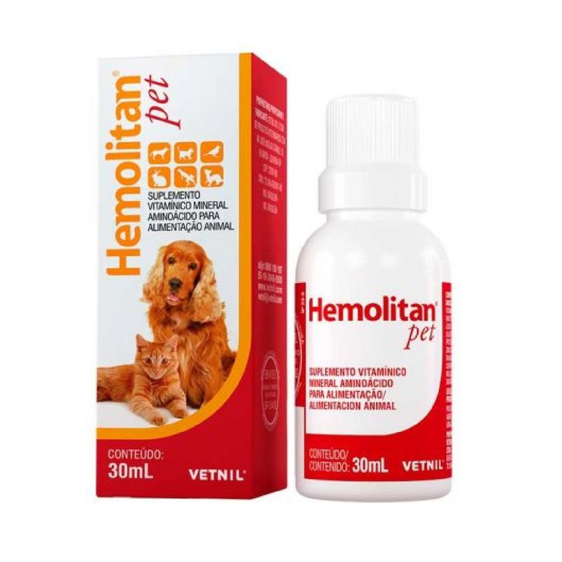 GENERICO - Hemolitan 30ml Suplemento Vitaminico Para Mascotas