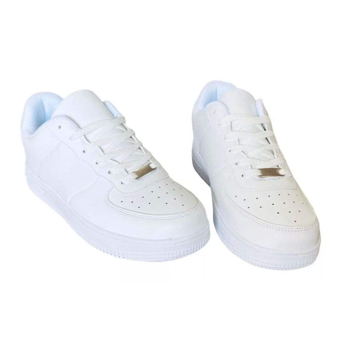 GENERICO - Zapatillas Deportivas Blancas Para Mujer  Eco Cuero…