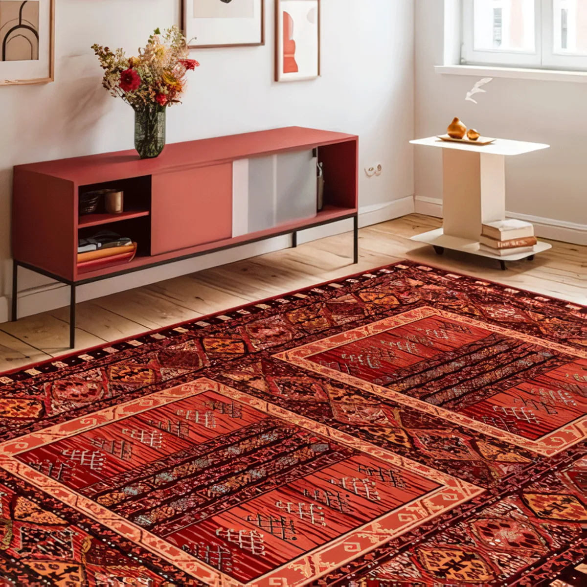 BAZHARS - Alfombra 200X300 cm de Lana Kirman 203-A854-708 Bazhars