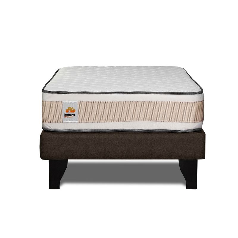 INNOVAMUEBLES - CAMA EUROPEA DREAMS 1,5 PL CHOCOLATE INNOVAMUEBLES