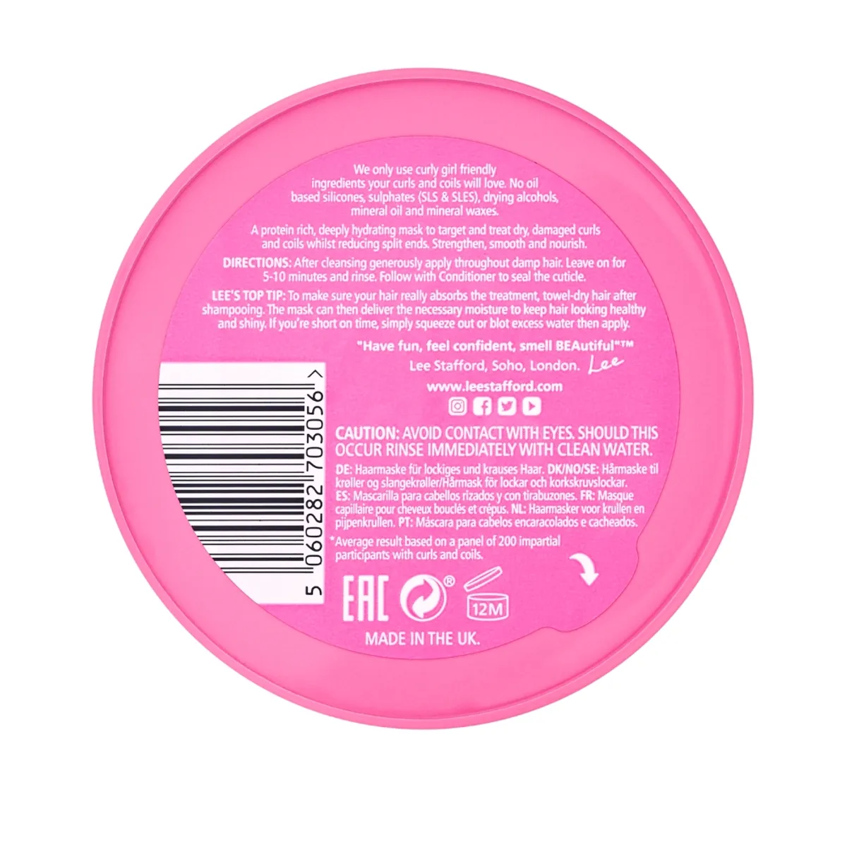 LEE STAFFORD - Máscara capilar de rulos Lee Stafford 200 ml