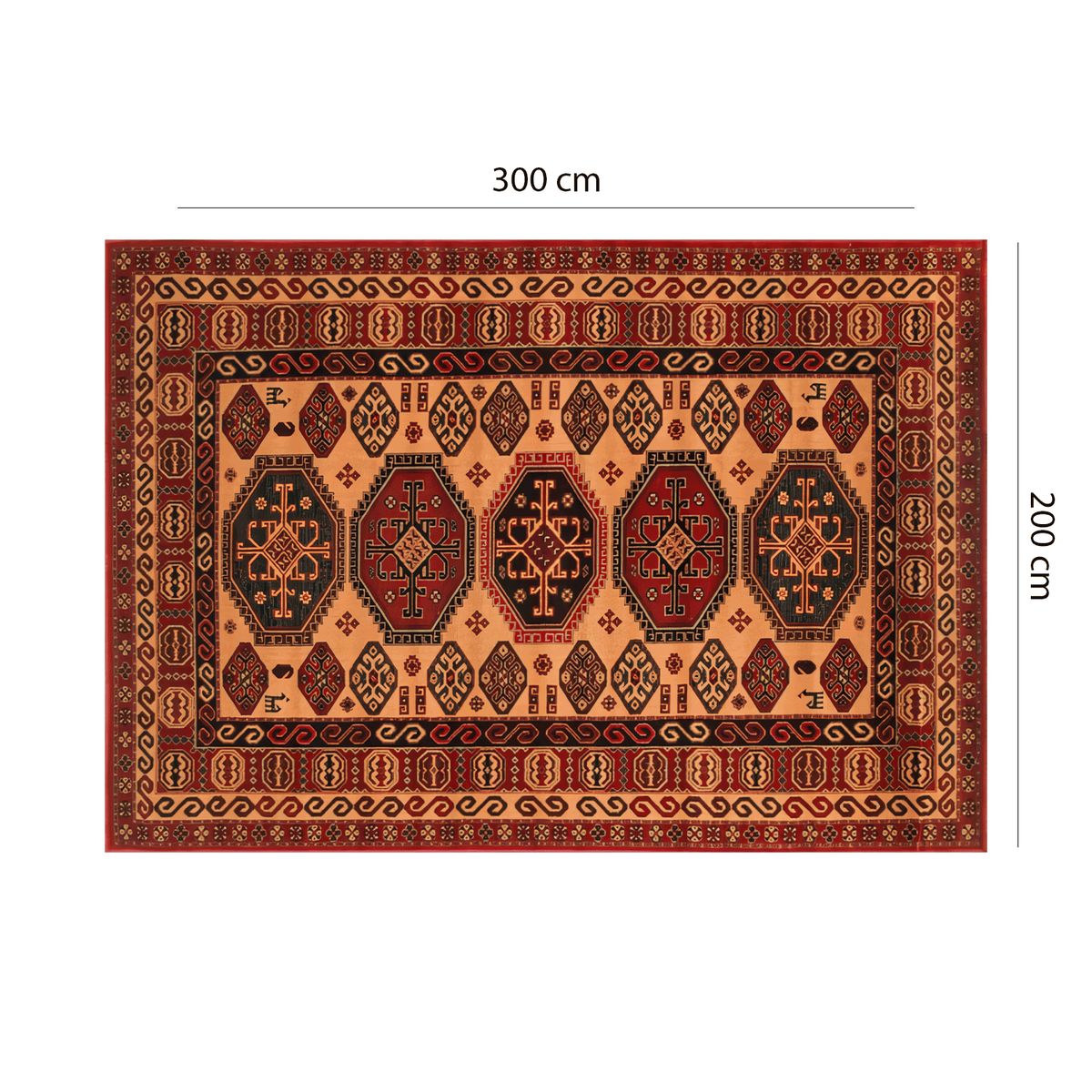 BAZHARS - ALFOMBRA BAZHARS 200X300 CM KIRMAN 203-97-179