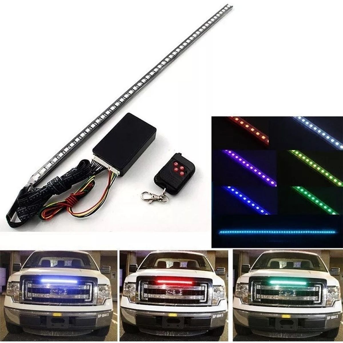 GENERICO - Tira Led Rgb Barra Led 5050 +Control 56cm Auto Tunning Color