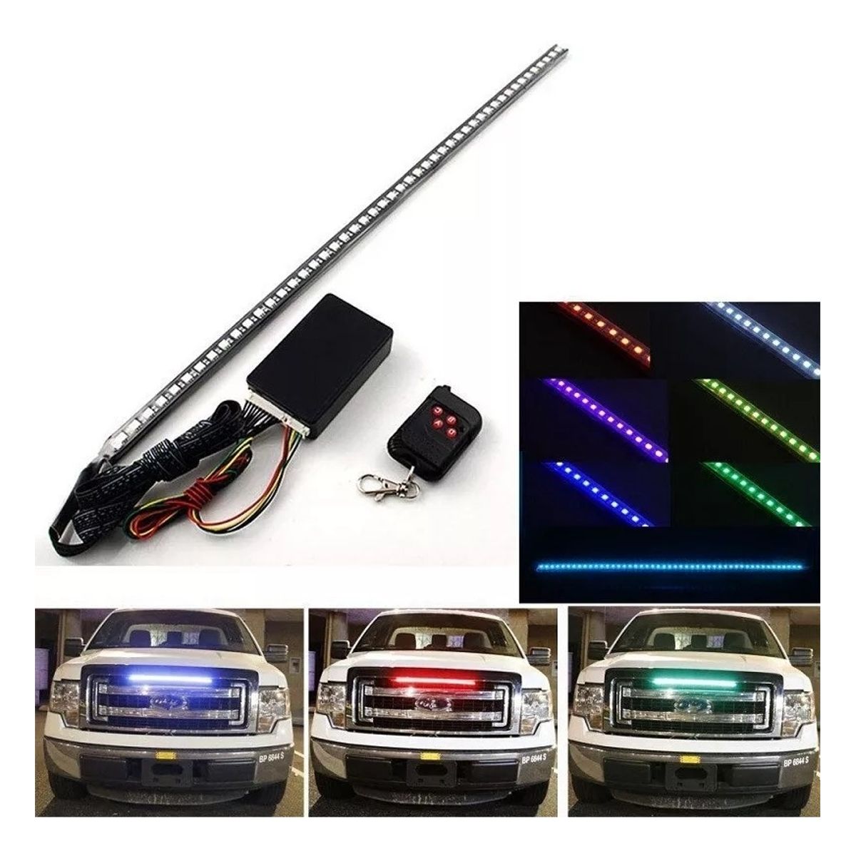 GENERICO - Tira Led Rgb Barra Led 5050 +Control 56cm Auto Tunning Color