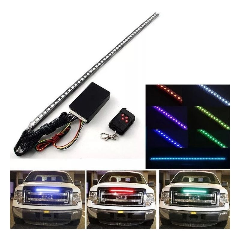 GENERICO - Tira Led Rgb Barra Led 5050 +Control 56cm Auto Tunning Color