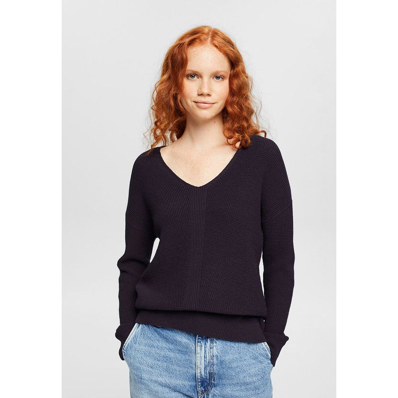 ESPRIT - Sweater Con Cuello En V Mujer Esprit ESPRIT