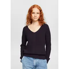 ESPRIT - Sweater Con Cuello En V Mujer