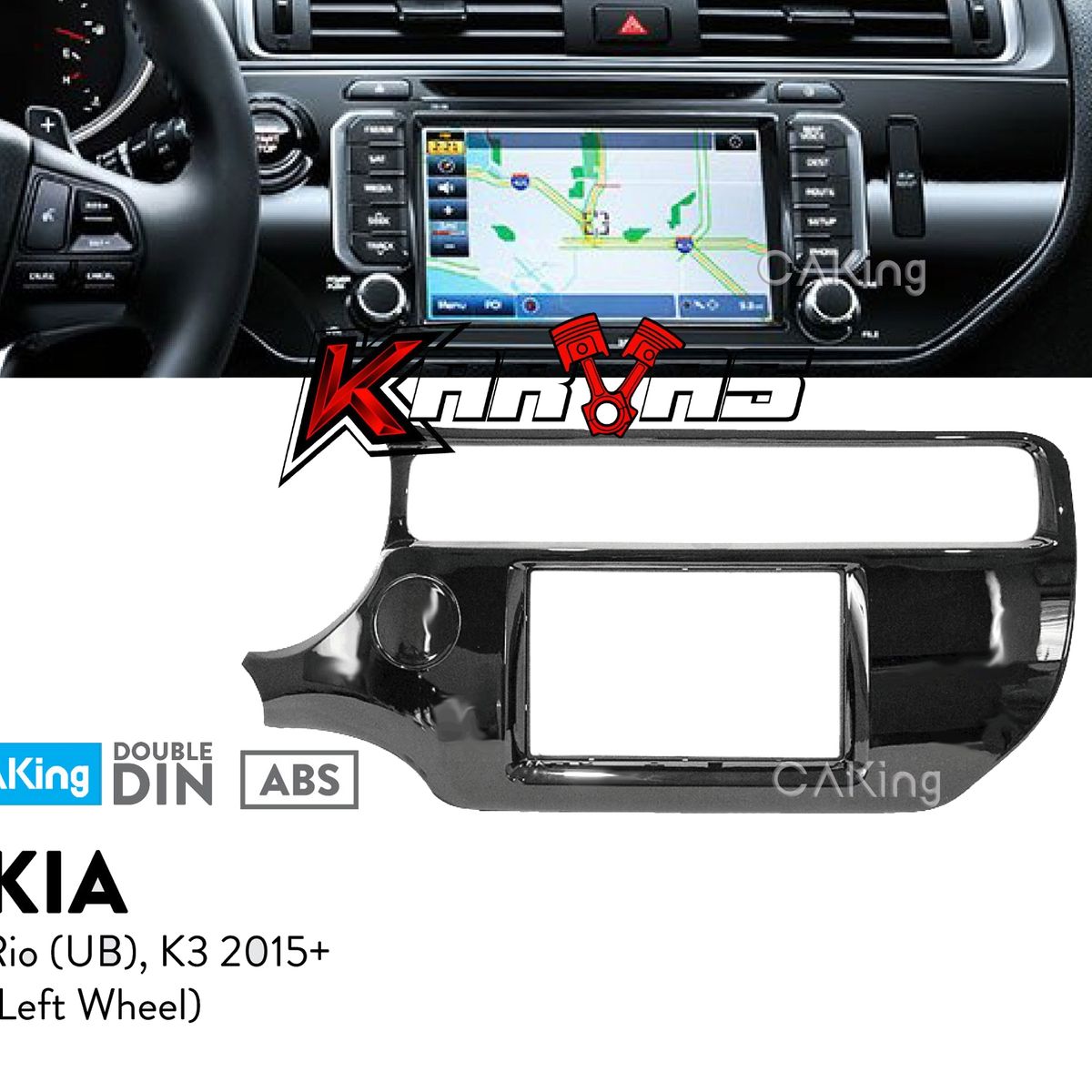 GENERICO - Bisel Radio Pantalla Kia Rio 2015-2018 9pul Auto Karvas