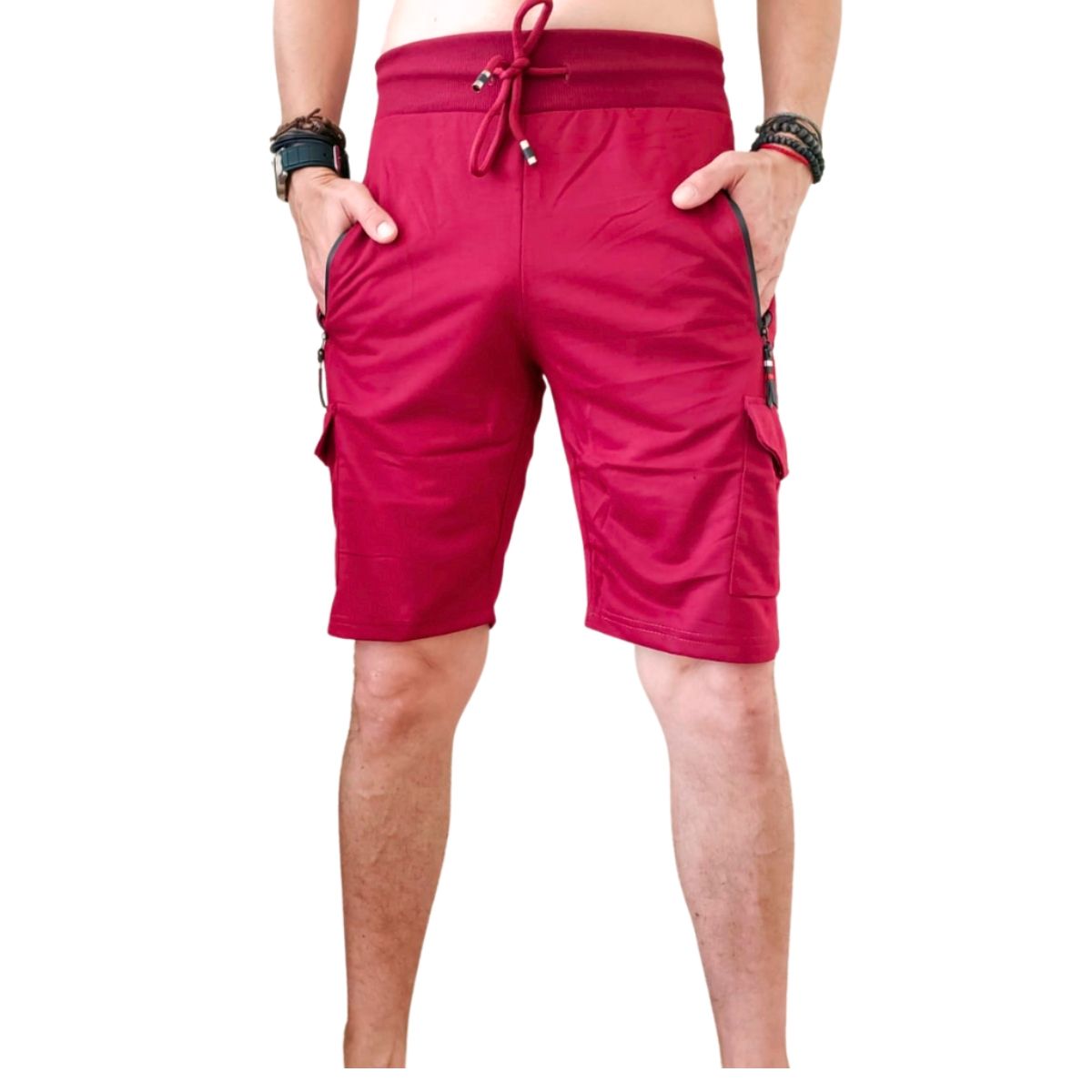 LOOK SHOP - Short Deportivo Hombre Bolsillos Cargo. 133