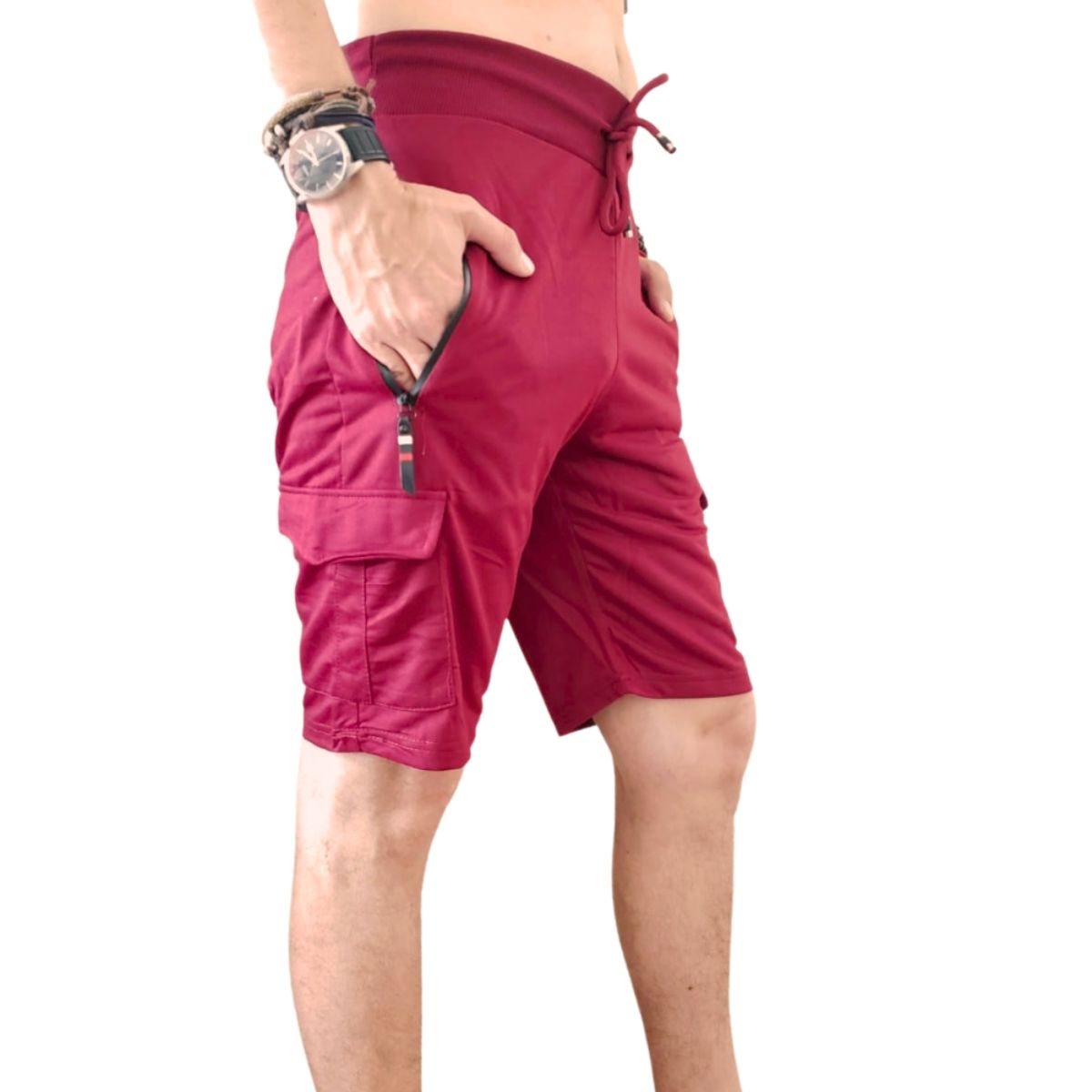 LOOK SHOP - Short Deportivo Hombre Bolsillos Cargo. 133