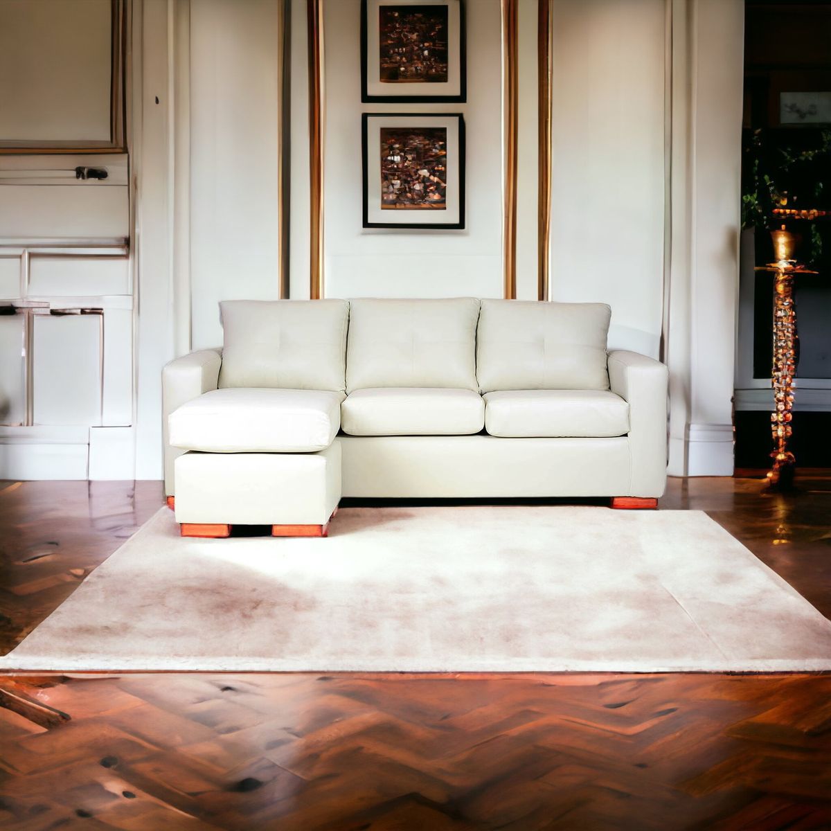 MUEBLES AMERICA - Seccional Multiposiciones Magic Pu Beige