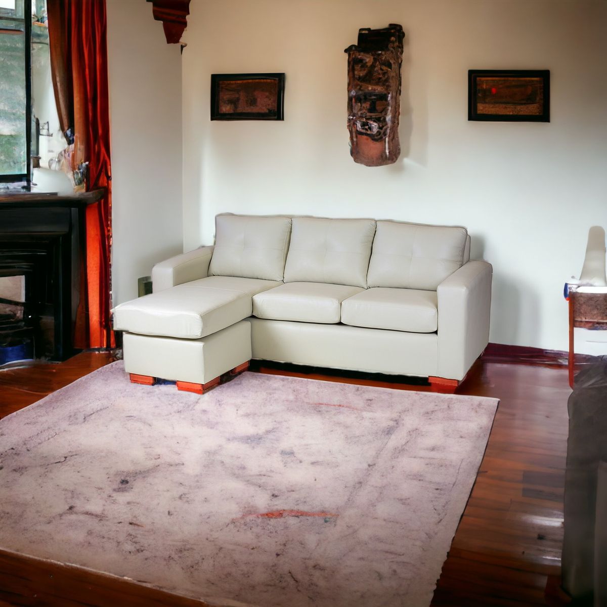 MUEBLES AMERICA - Seccional Multiposiciones Magic Pu Beige