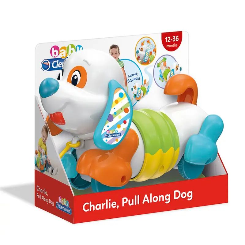 CLEMENTONI - Perrito de Arrastre Charlie Baby Clementoni