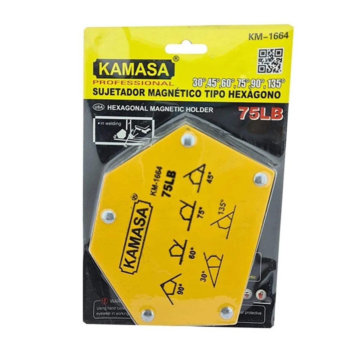 KAMASA - Escuadra Magnetica 75 Lbs Para Soldar Multi-angulo Kamasa