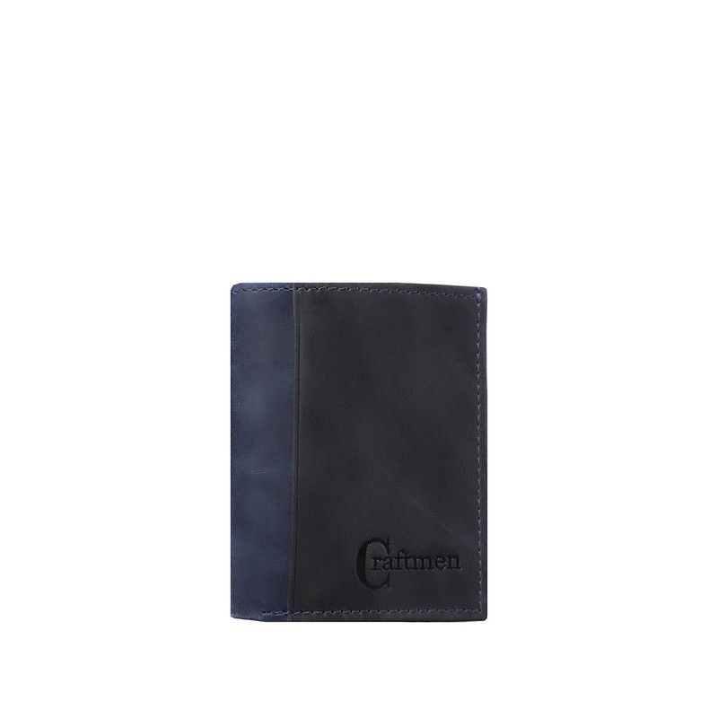 CRAFTMEN - Tarjetero Hombre Craftmen cuero natural negro café