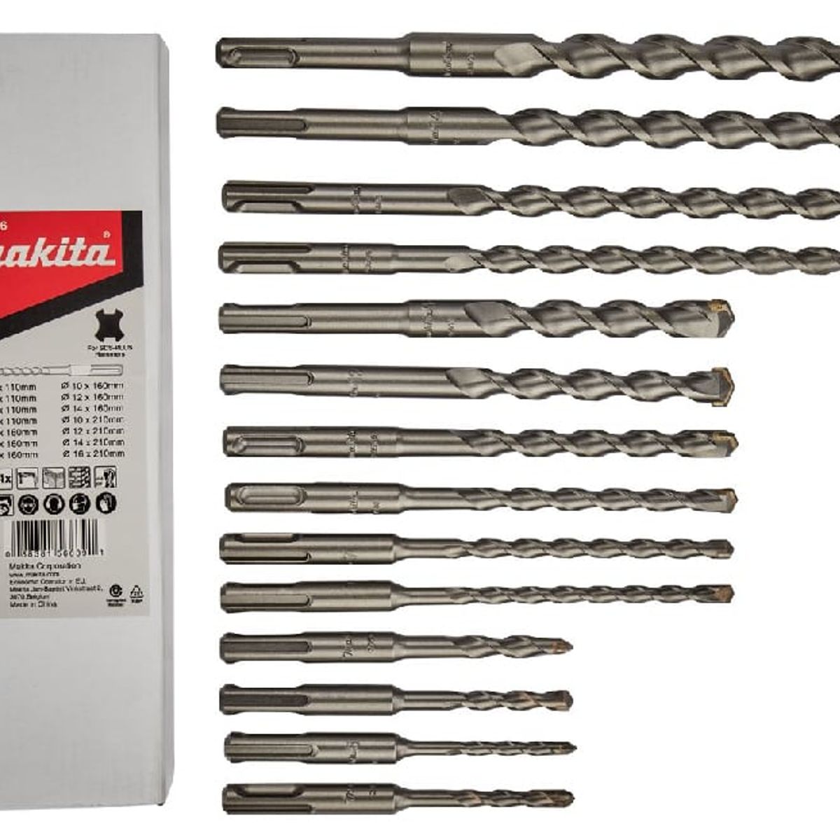 MAKITA - Set Brocas Sds Plus 14 Piezas Makita D-71956