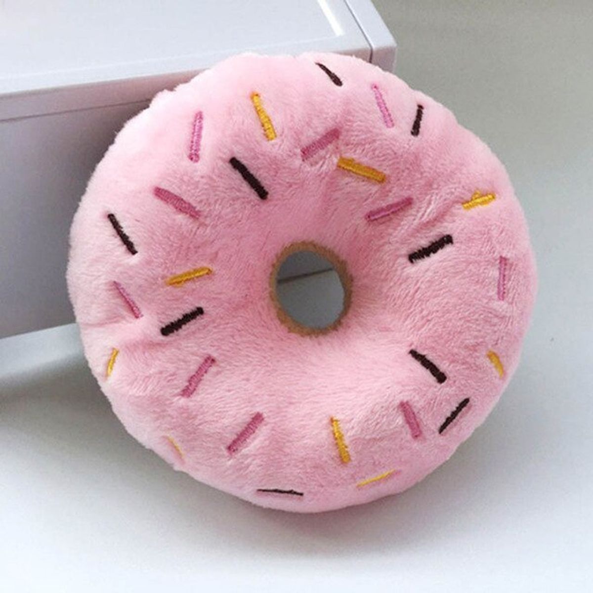GENERICO - Peluche Para Mascota De Forma De Donas Con Sonido rosado
