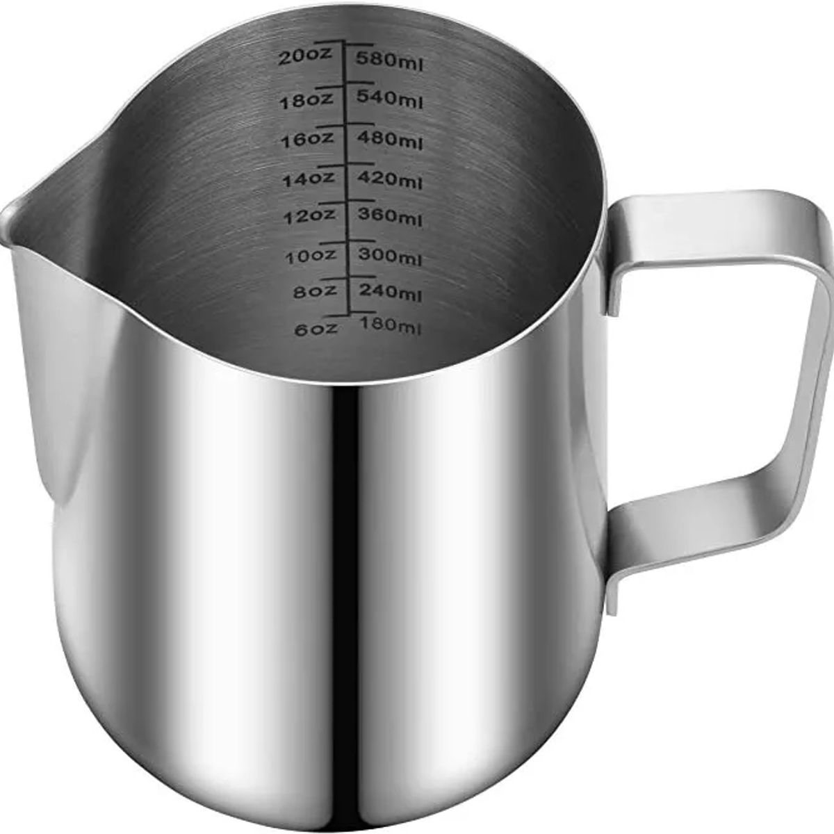 KUANGYE - Jarra De Espuma De Leche De Acero Inoxidable 20oz 600ml