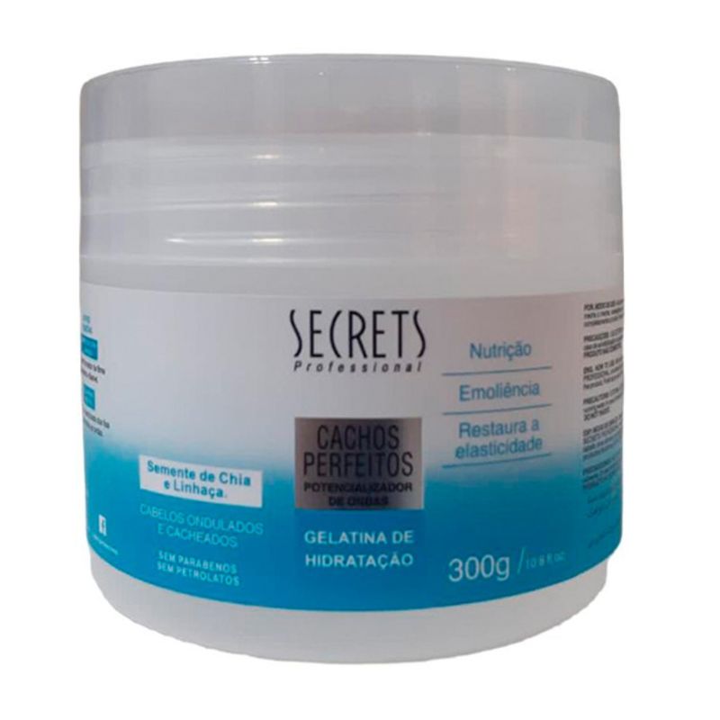 SECRETS BRASIL - Gelatina De Hidratación Cachos Perfectos Secrets Brasil 300g