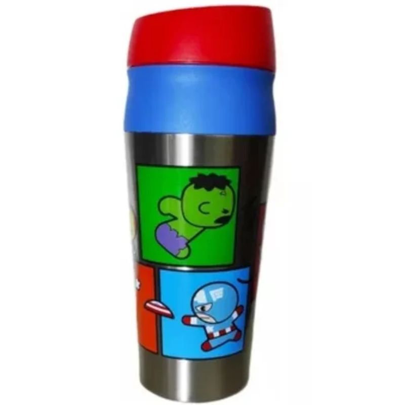 TITANIO - Vaso Mug Térmico 460 ml Con Botón Marvel Kawaii