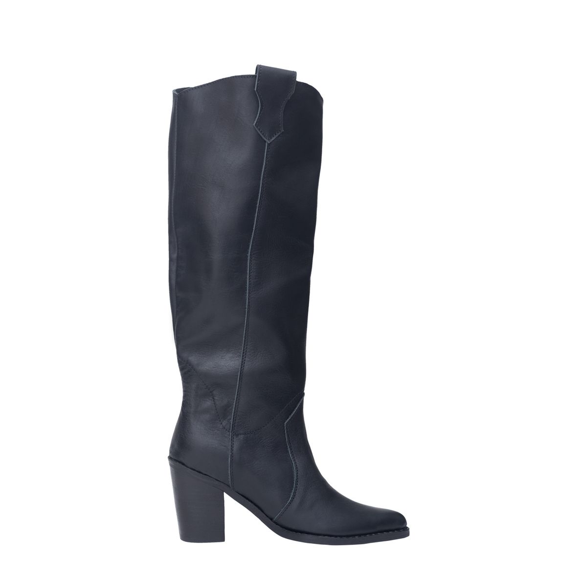 MILAH - Bota Antonia Cuero Negro Milah