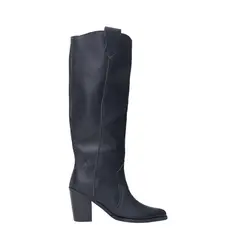 MILAH - Bota Antonia Cuero Negro