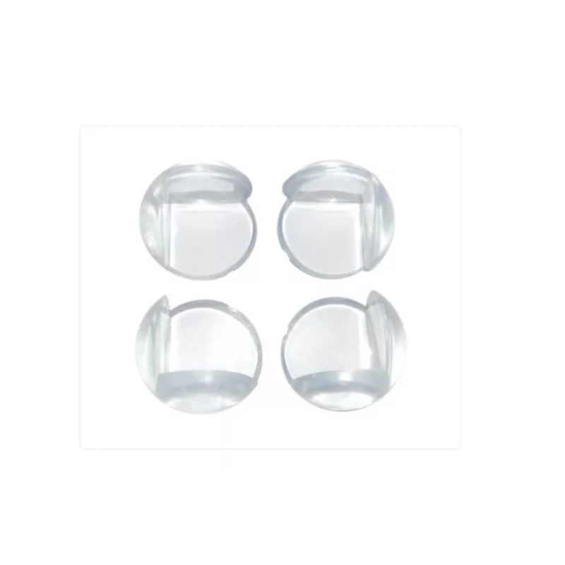 GENERICO - Set 4 Protectores Esquineros Silicona Mesa Seguridad