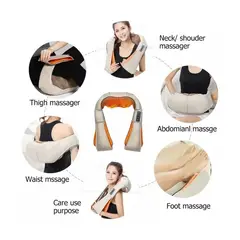 GENERICO - Masajeador Eléctrico Lumbar Cuello Cervical Multi Masaje