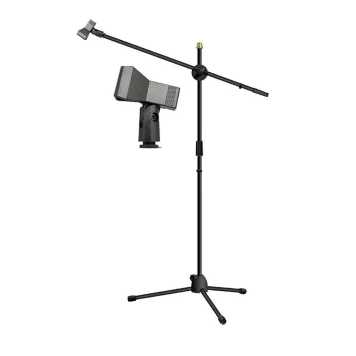 PHILCO - Atril para Micrófono Philco con Boom Metálico para 2 Micrófonos PHILCO