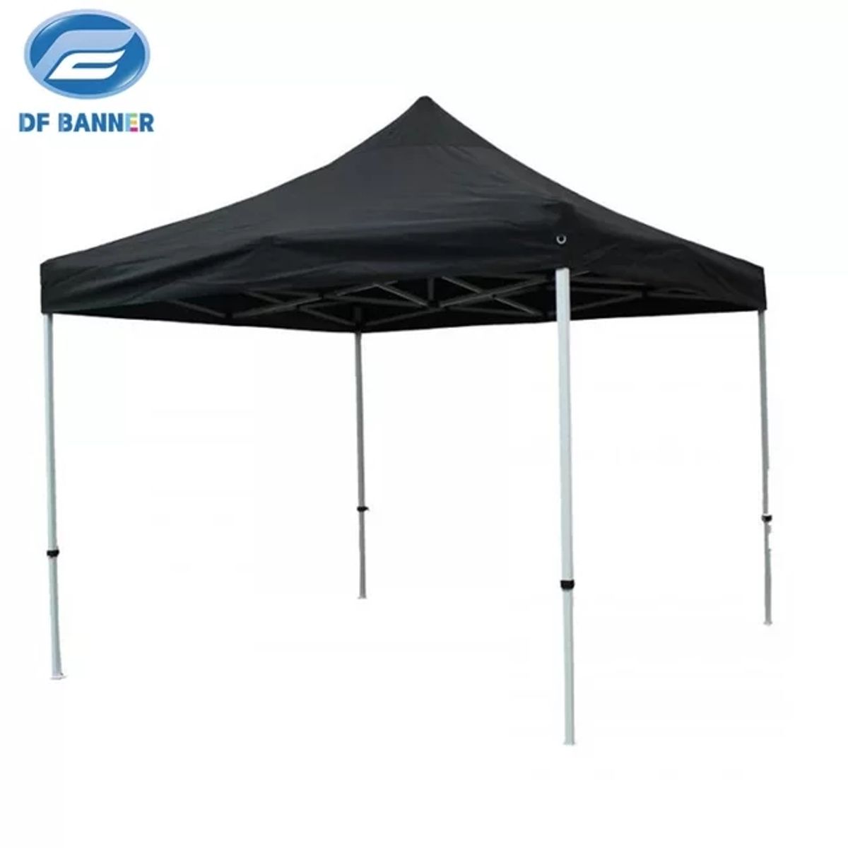 GENERICO - Toldo Plegable 3x3 mts lona Oxford  600D Negro UV