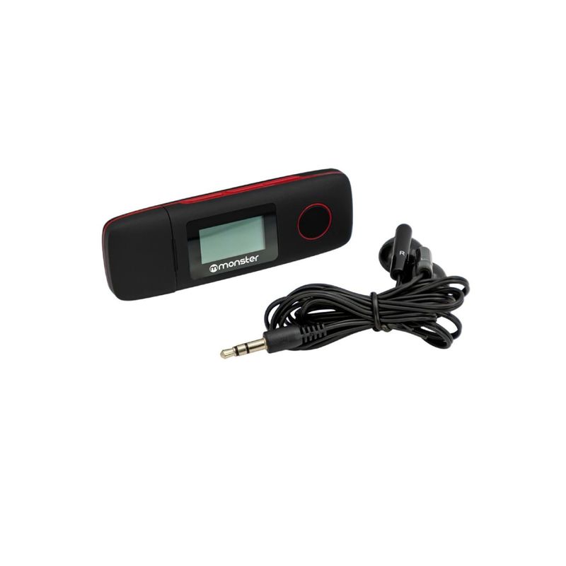 MONSTER - Reproductor MP3 Monster Audio 16GB Radio FM Puerto microSD MONSTER