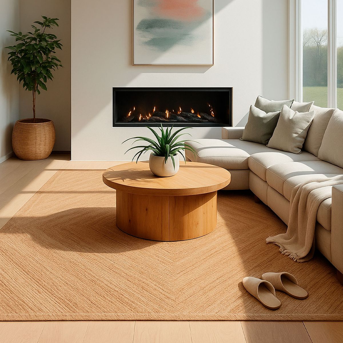 BAZHARS - ALFOMBRA BAZHARS YUTE 190X290 CM NIR FARM 08