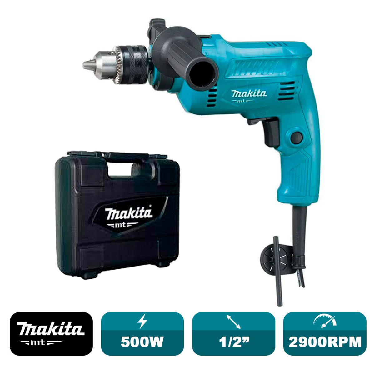MAKITA - Taladro Percutor 500w Makita Mt M0801kb
