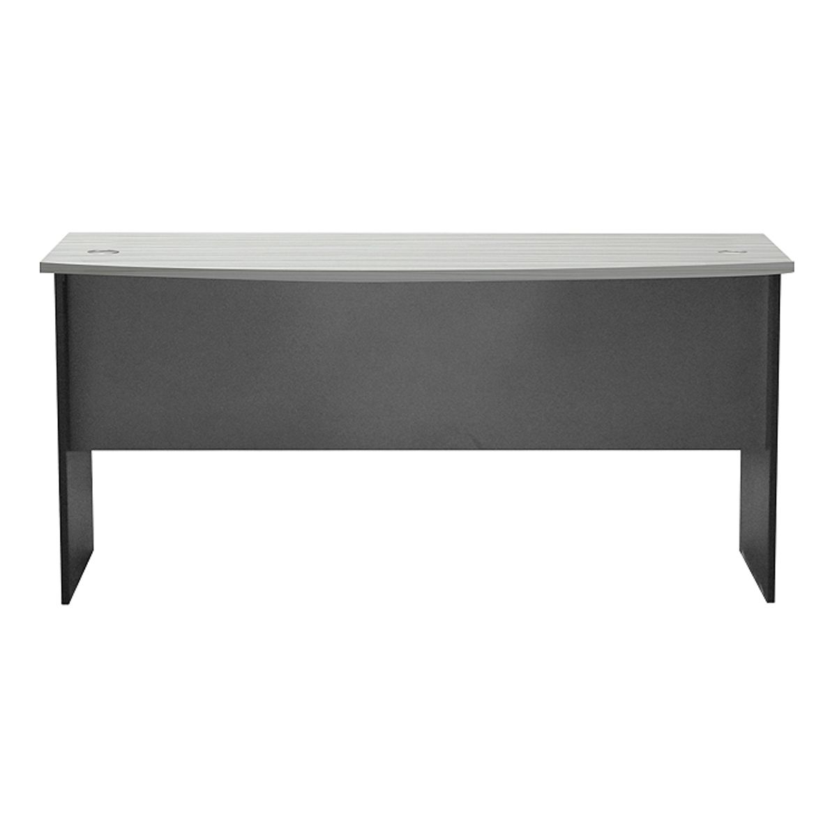MSA MUEBLES SANTA ANA - ESCRITORIO CURVO 160 MAPLE CON GRIS
