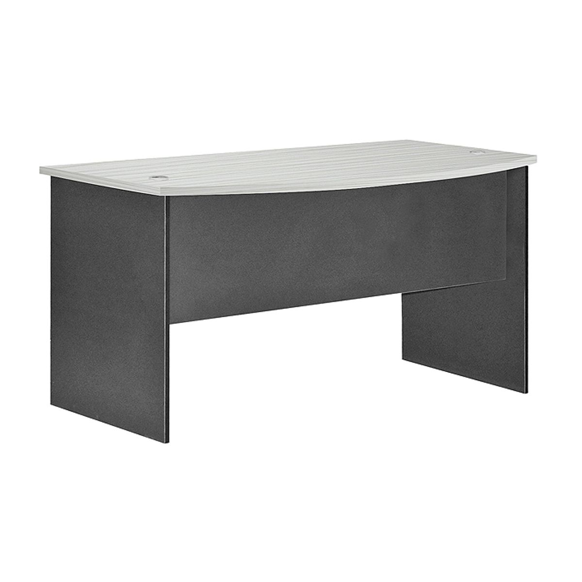 MSA MUEBLES SANTA ANA - ESCRITORIO CURVO 160 MAPLE CON GRIS