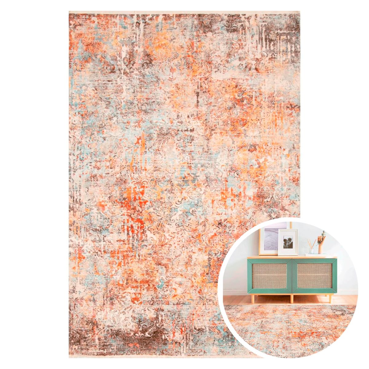 BAZHARS - ALFOMBRA BAZHARS 133X185 CM INTRIGUE 544