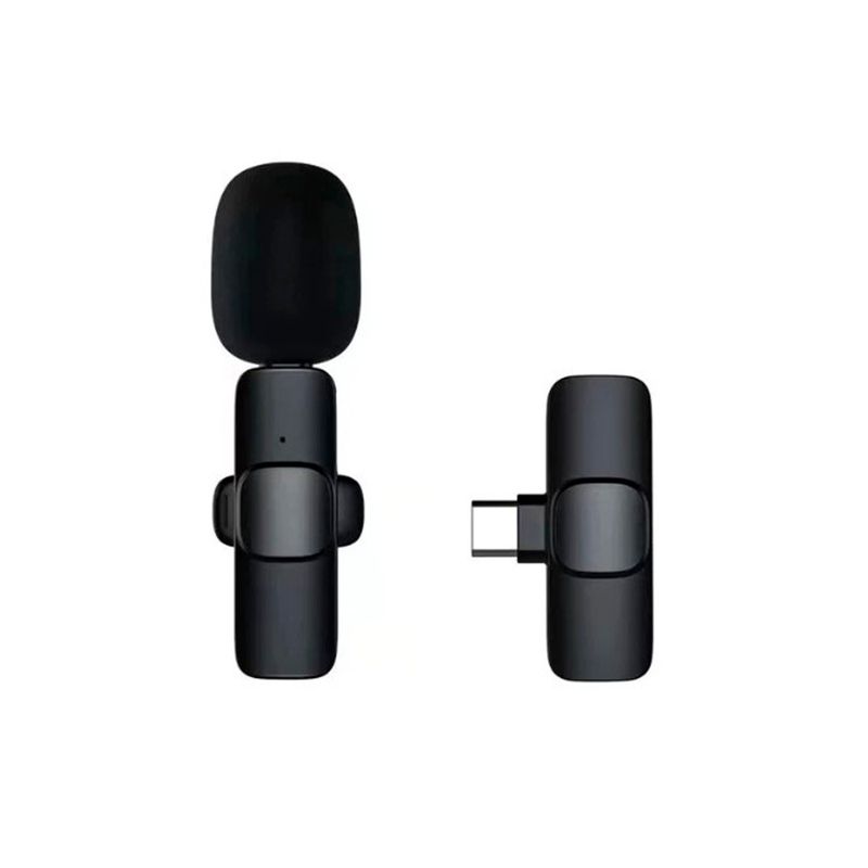 TECMASTER - Micrófono Lavalier Inalambrico 2.4 Tipo-C Iphone/Android