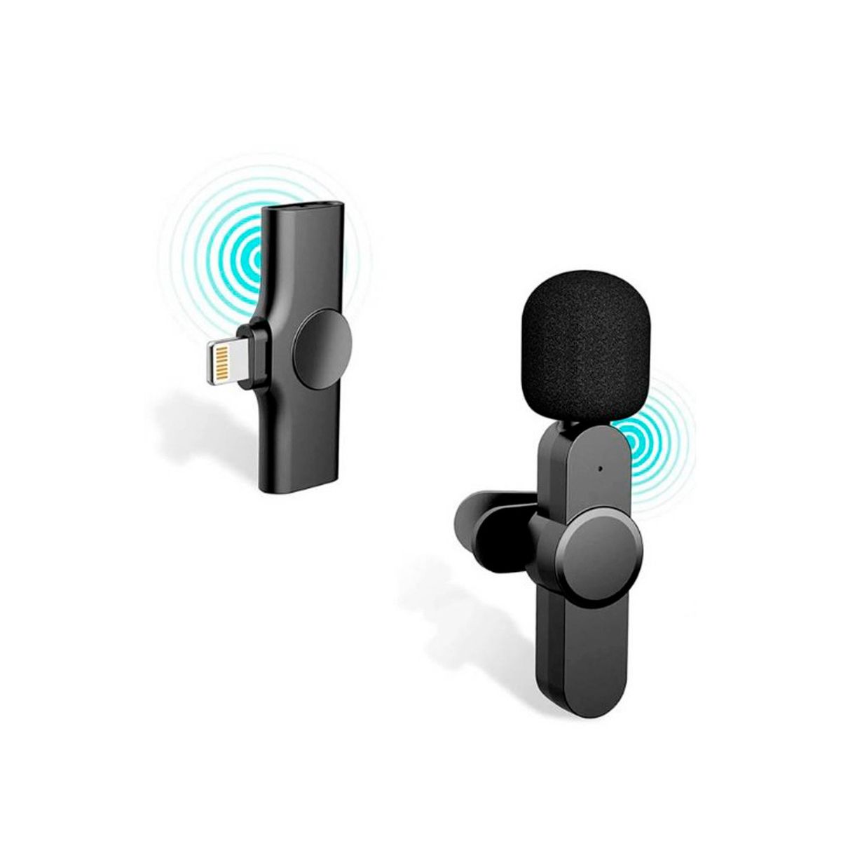 TECMASTER - Micrófono Lavalier Inalambrico 2.4 Tipo-C Iphone/Android