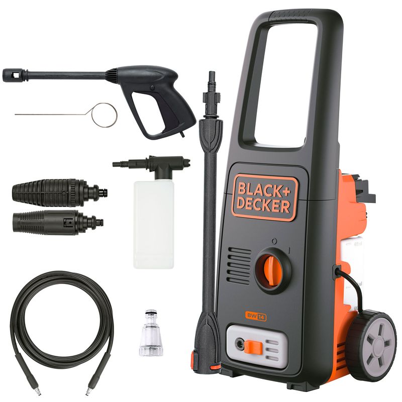 BLACK+DECKER - Hidrolavadora 1595 PSI 1400W BLACK+DECKER