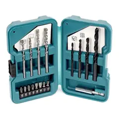 MAKITA - Set Puntas Brocas Madera Metal Concreto 17pcs D-40216