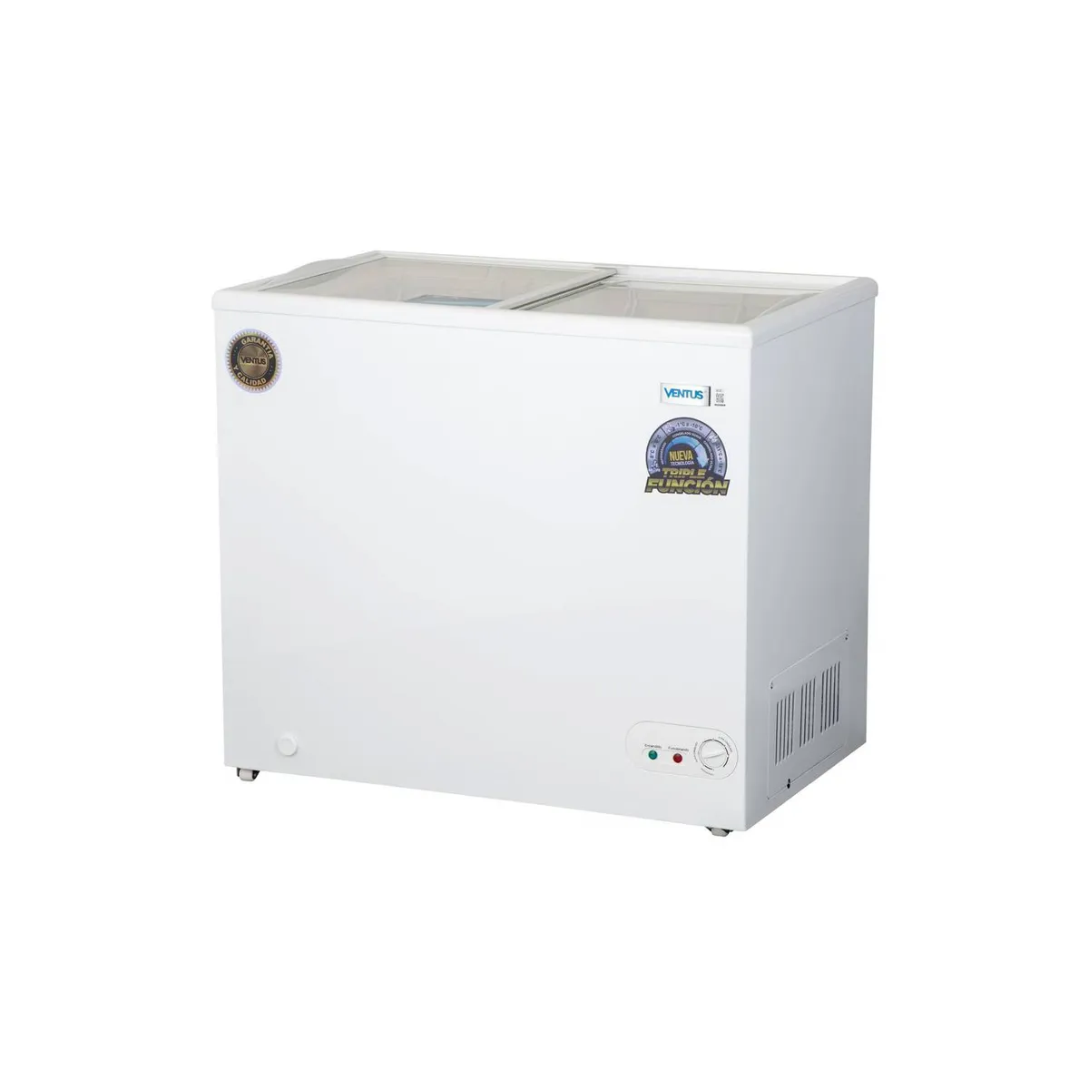 VENTUS - Ventus Conservadora CTV-210 Tapa Vidrio Dual 210 Lts