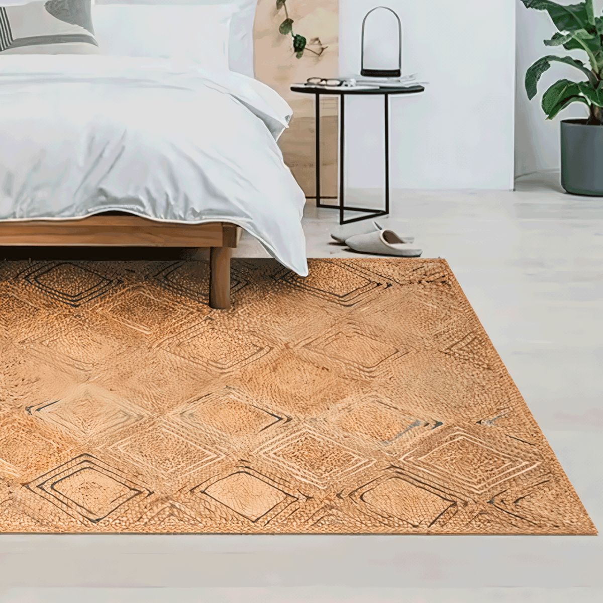 BAZHARS - ALFOMBRA BAZHARS YUTE 140X200 CM HERI BRAIDED NMULTI BK