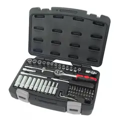 PRETOR - Juego de chicharra 1/4 con dados y accesorios 63 pcs