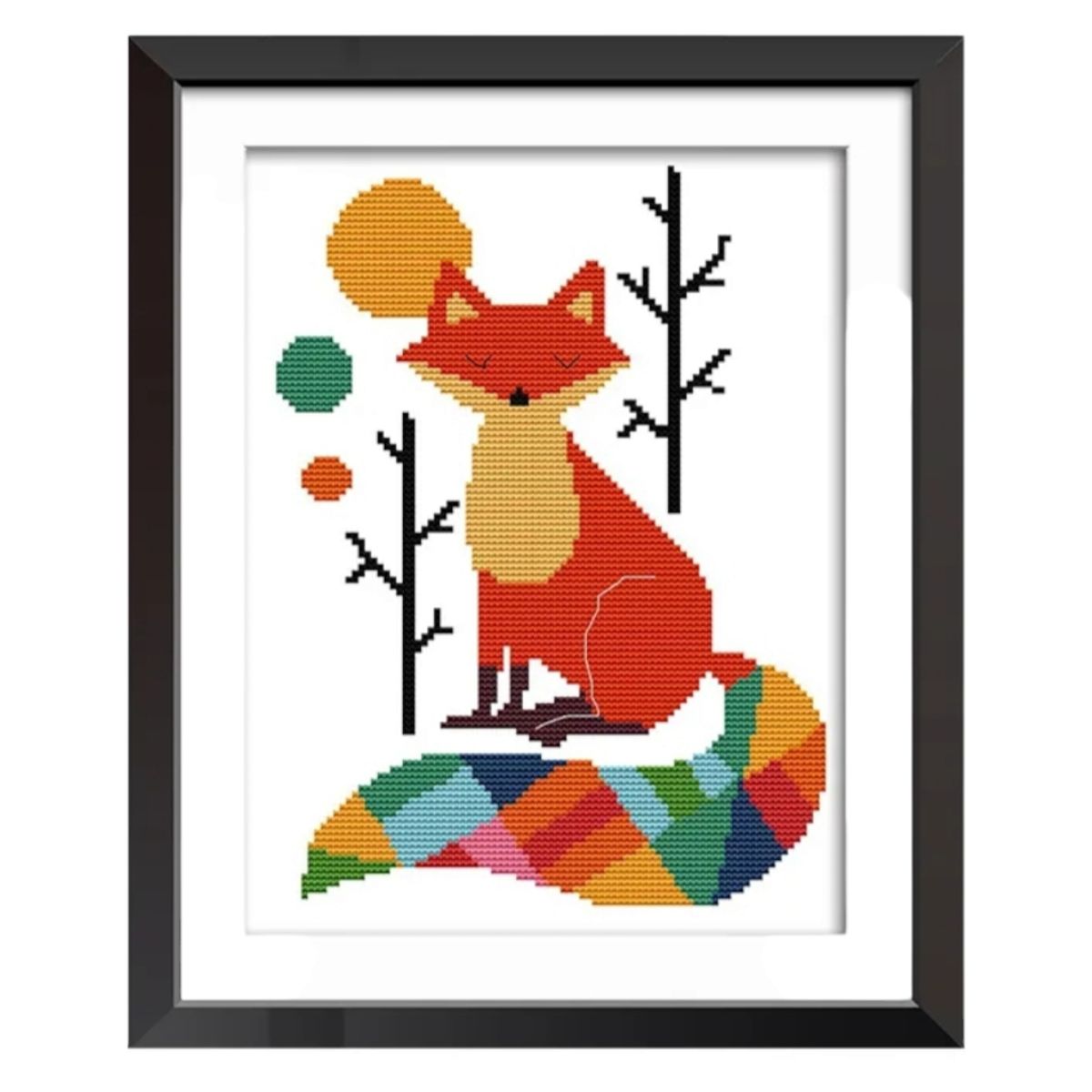 GENERICO - Kit Punto Cruz Zorro Colores 11ct - Eneventas