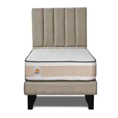 INNOVAMUEBLES - CAMA + RESPALDO DREAMS 1,5 PL BEIGE