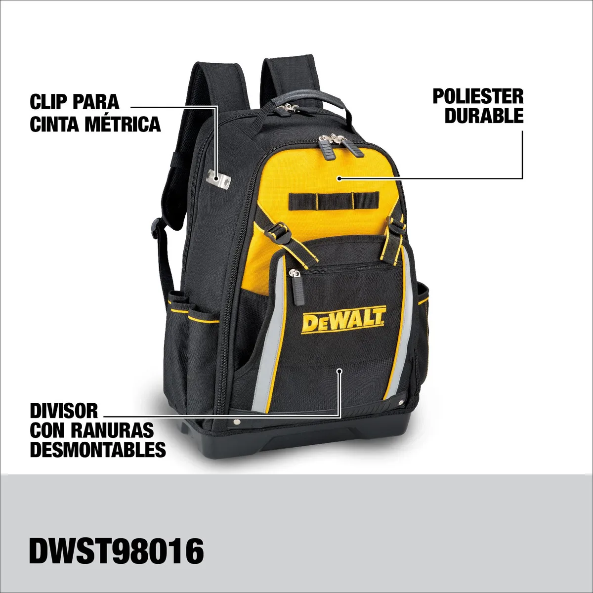 DEWALT - Mochila Industrial 43 Litros Multiuso Dewalt Dwst98016-la