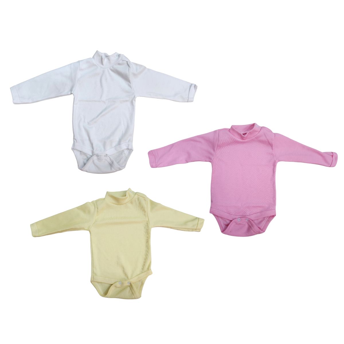 AGW - Pack 3 Body Beatle Bebe Niña 100% Algodon Pasteles