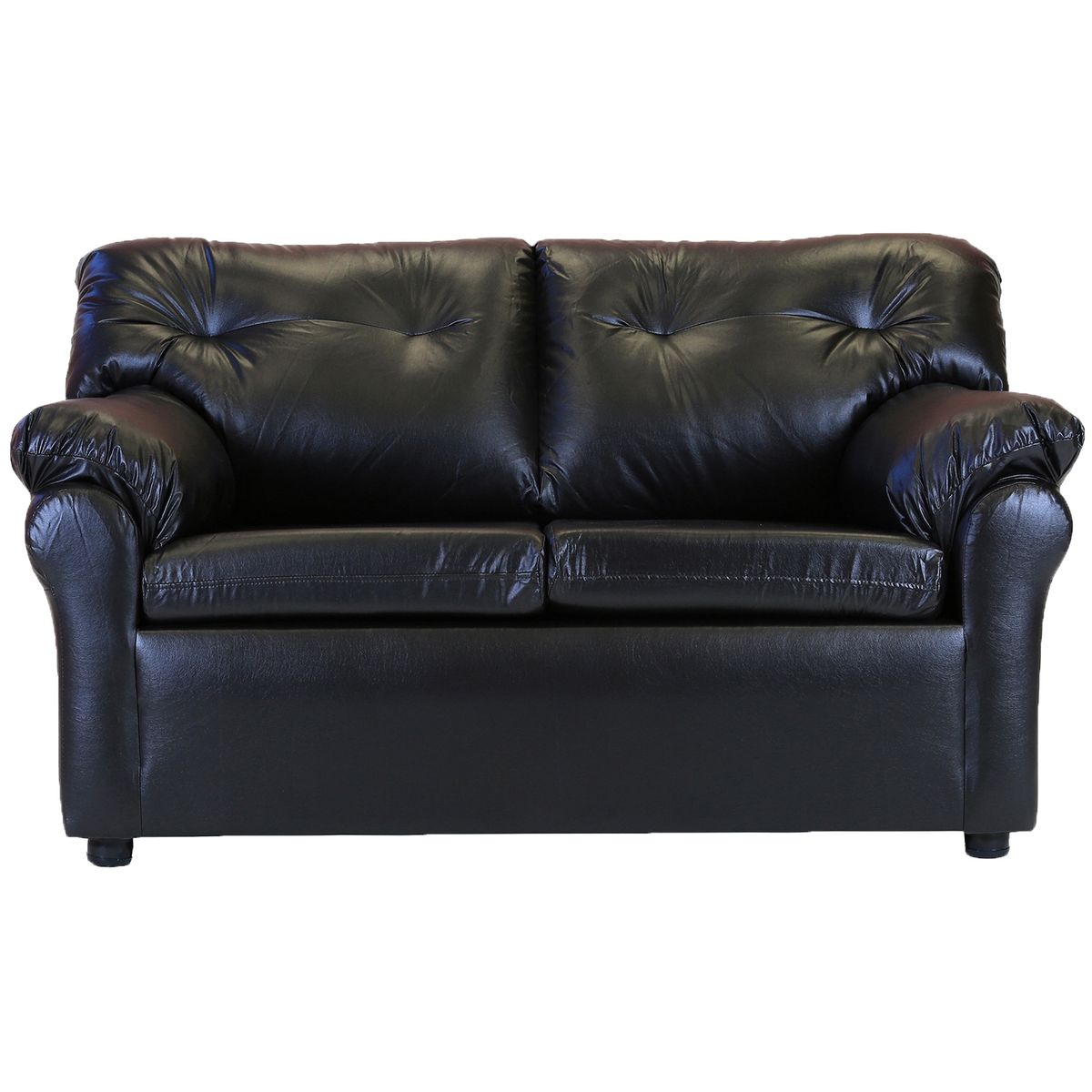 MUEBLES AMERICA - Living América 211 Cuero Sintético Negro