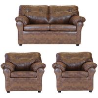 Living América 211 Cuero Sintético Caramelo