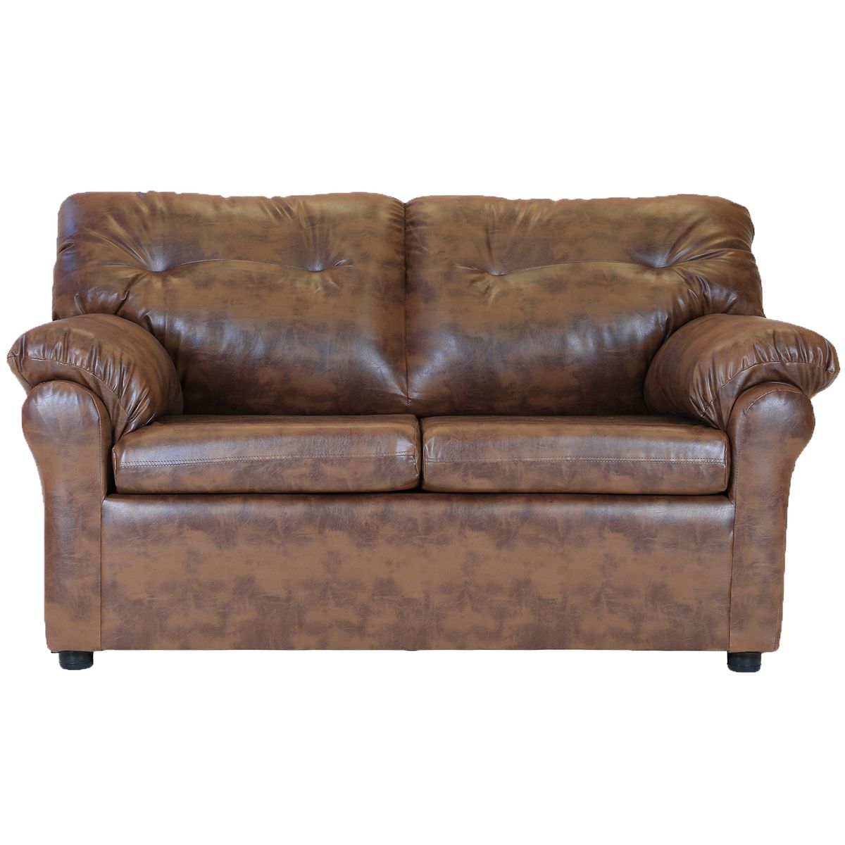 MUEBLES AMERICA - Living América 211 Cuero Sintético Caramelo